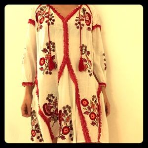 XS Ranna Gil/Anthropologie Tunic Dress Coverup